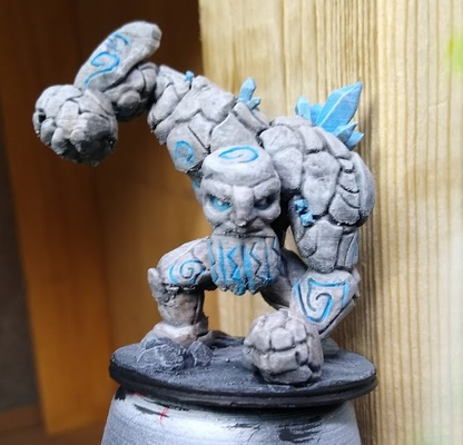 taş golem mini yeniden karıştırılmış by karanlık kanat minyatürler yaratıklar minis dnd minyatür ttrpg zindanlar ejderhalar 3d print model - Mito3D