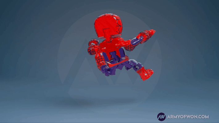 klassisch spider flexi spielzeug by armee of gewonnen spielzeuge spiele zeichen spiderverse 3d print model - Mito3D