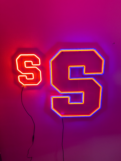 ekstra büyük syracuse neon işaret by şeylerpatprinted sanat işaretler logolar siraküza turuncusu turuncu ışık imza su 3d print model - Mito3D