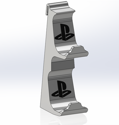 ps5 2 kontrollen halter unterstützung by gera to werkzeuge gadgets steuerung playstation gadget logo gaming zubehörteil dualsense doppelschock regler 3d print model - Mito3D