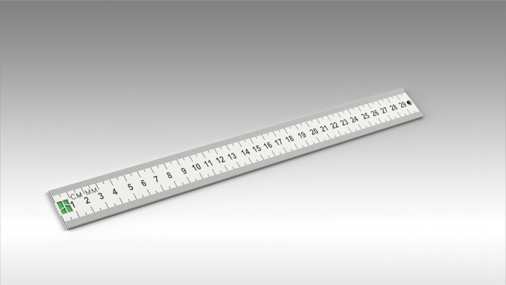 300mm long metric ruler by 3d print masters hub tools measure tape measuring tool bambu a1 multicolor 3d print model - Mito3D