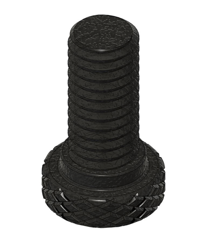 1 2-12 x inch thumbscrew remixed by titleunknown tools screws thumbscrews hardware 3d print model - Mito3D