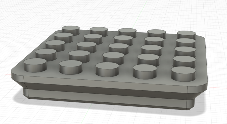 grillefinity bloquer base assiette 1x1 remixé by rauque outils organisateurs lego grille finitude jouet accessoire 3D print model - Mito3D