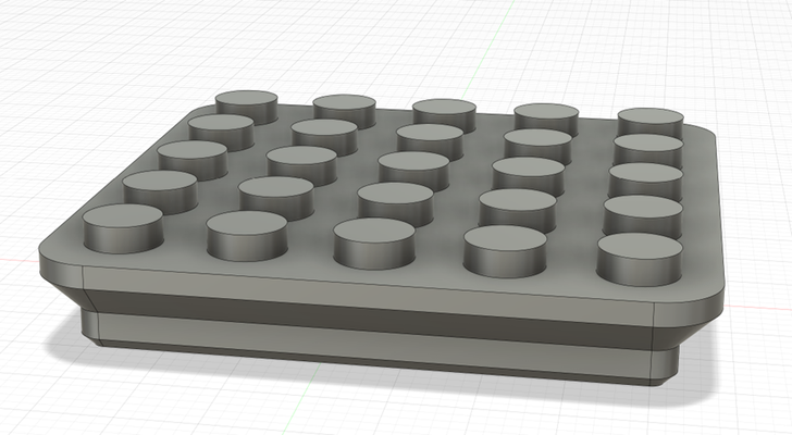 gridfinity bloquear base plato 1x1 remezclado by fornido herramientas organizadores lego cuadrícula finitud juguete accesorio 3d print model - Mito3D