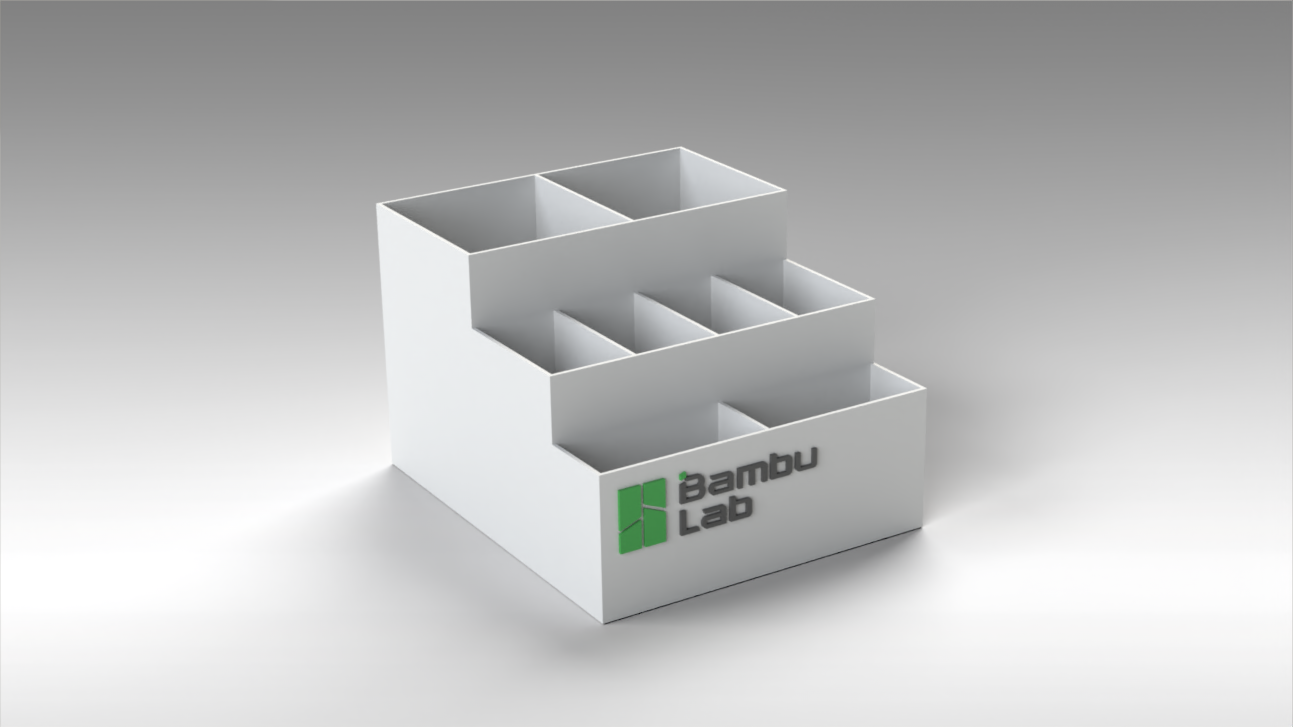 facile bureau organisateur by 3d impression maîtrise centre outils organisateurs crayon tournevis espace rangement bambu a1 multi 3D print model - Mito3D