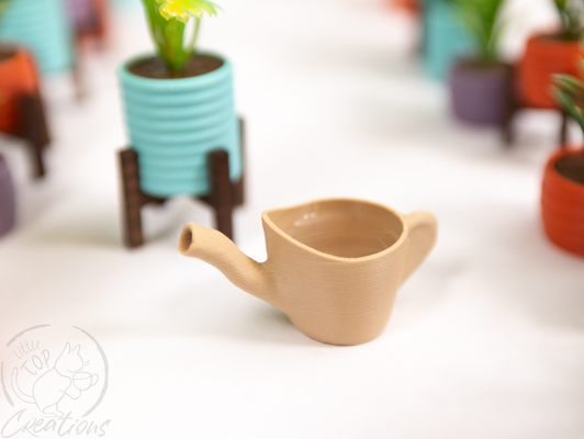 tiny watering can works by littletopcreations household garden plant decor plants mini micro succulent 3d print model - Mito3D