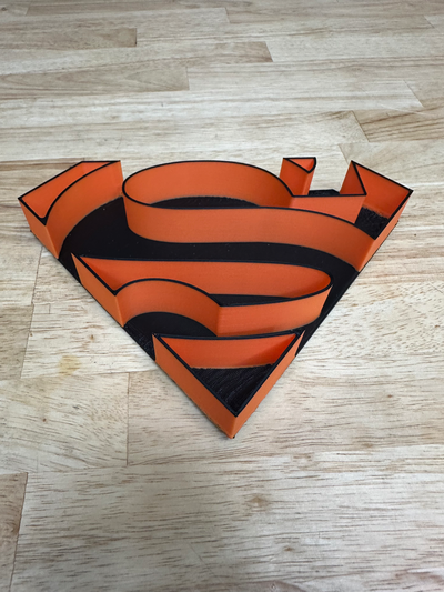 superman 3d logo by stripertwink art signs & logos supermanlogo 3d print model - Mito3D