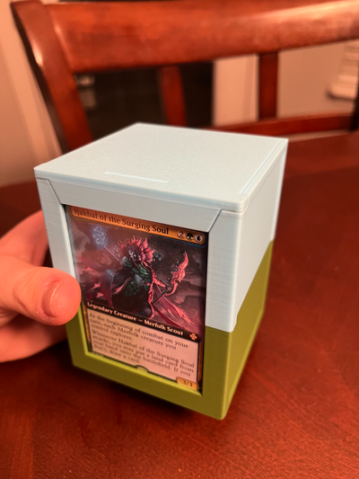 mag-seal commander display deck box by matthewm14 hobby & diy mtg magic gathering cardgame card game 3d print model - Mito3D