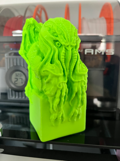 cthulhu statua remixato by tommy95cz arte sculture fallimento scultura lovecraft figura idolo 3d print model - Mito3D