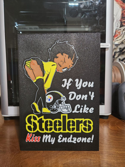 steelers betty boop light by bromigo77 art signs & logos football nfl sports cartoons led lightbox box 3d print model - Mito3D