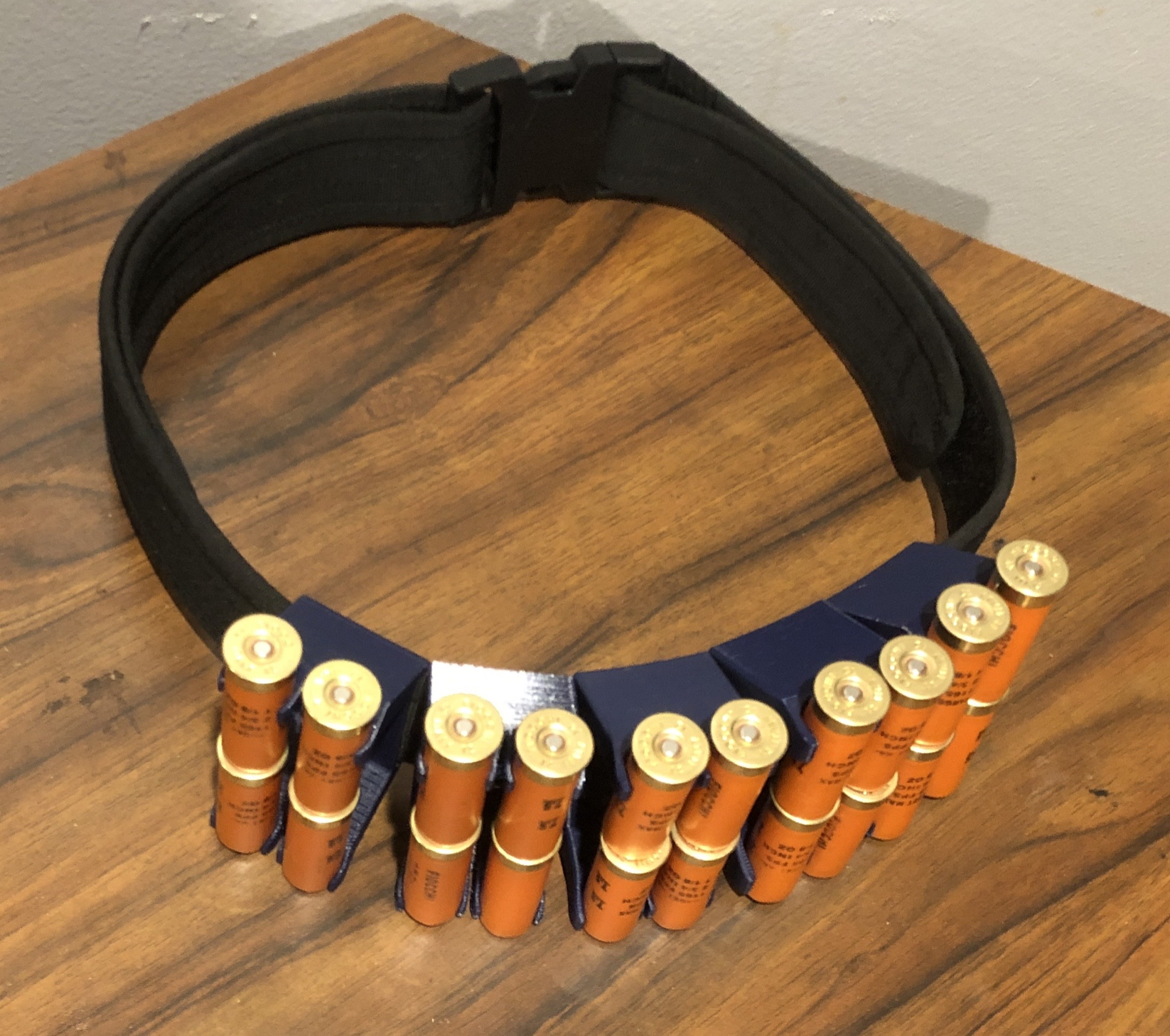 shot shell caddy - 12ga 4 shells 2x2 config by miscprinter hobby & diy sport outdoors shotgun shellcaddy shotshell nosupport supportfree 3D print model - Mito3D