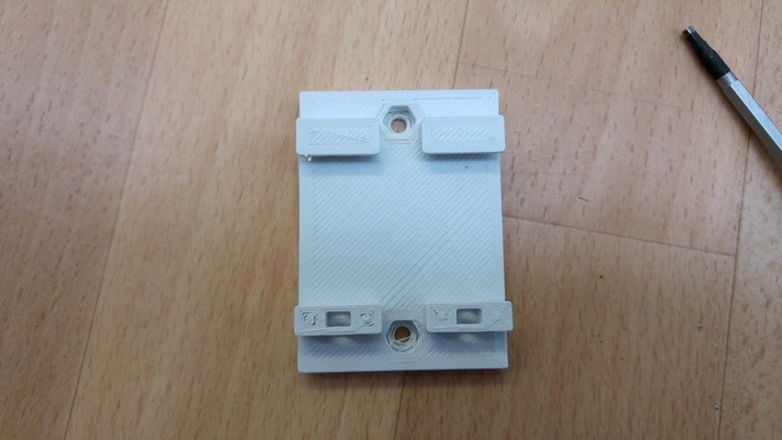 ssr din demiryolu binmek hutprofilschienenadapter by 2 bira hobi kendin yap elektronik adaptör fotek silindir şapka rayı huttschiene katı hal modülü solidstaterelay ssradapter ssrmount 40dd 3d print model - Mito3D