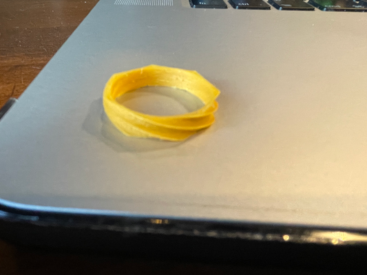 einfach spiral ring by knorrig mode schmuck männer frauen dünn zubehör 3d print model - Mito3D