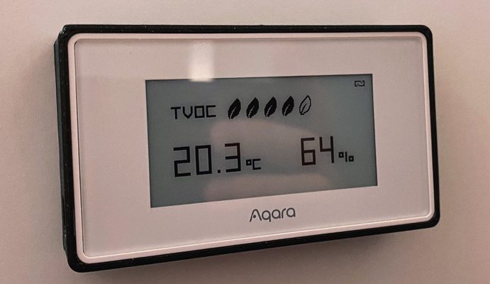 aqara tvoc ar qualidade sensor monte by tzomcz 3d impressora acessórios temperatura applehomekit aqaratvocairqualidade 3d print model - Mito3D