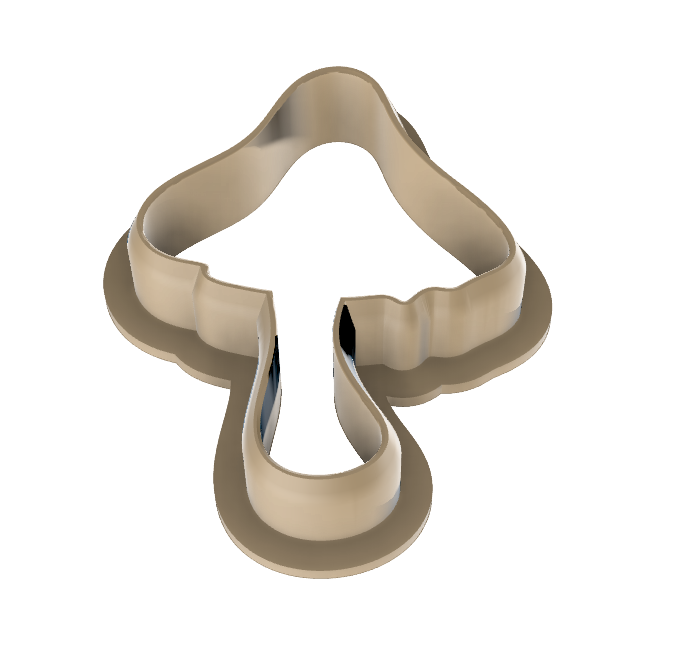 magic mushroom cookie cutter by koogyy household house models nature forrest organic 3D print model - Mito3D