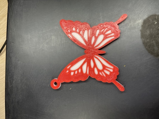 llavero mariposa butterfly keychain by aitorcosta household house models 3d print model - Mito3D