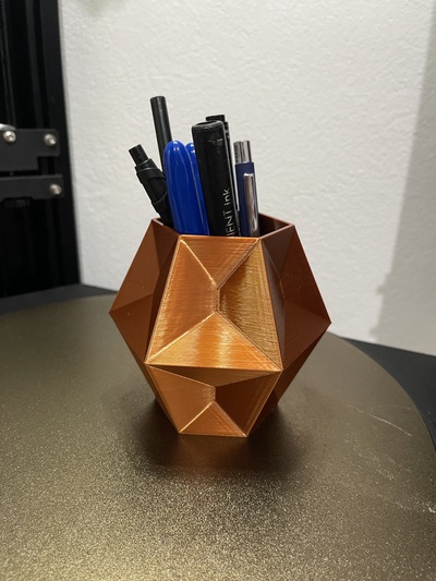 pencil poly by aitorcosta household office vase pencilholder organicer 3d print model - Mito3D