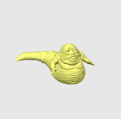 jabba hutt skulptur by dubmehard spielzeuge spiele zeichen jabbathehutt krieg sterne zahl spielzeug kreatur 3d print model - Mito3D