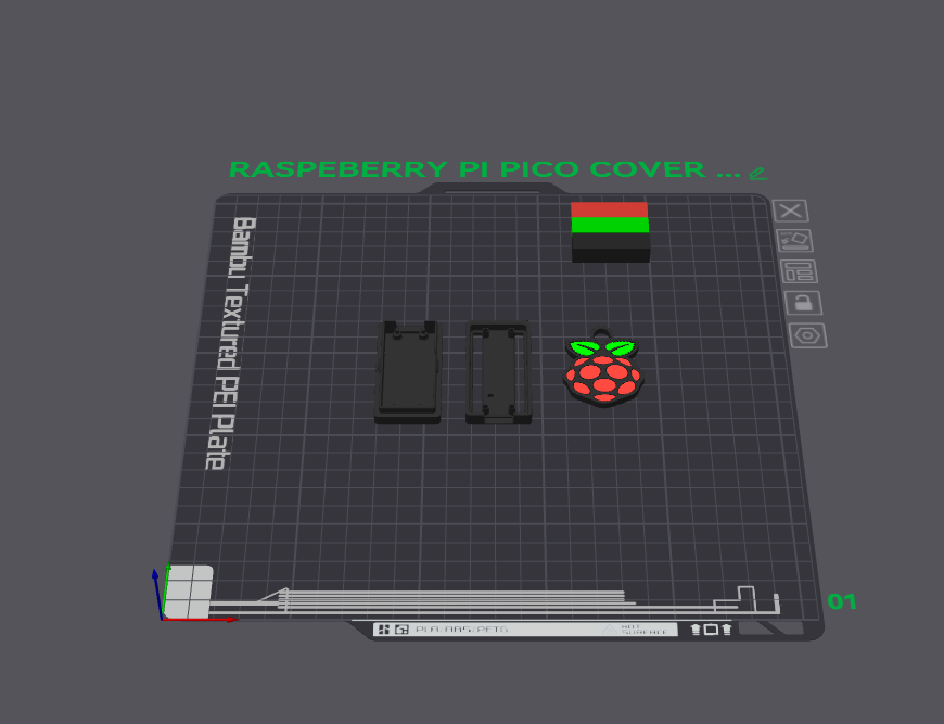 ahududu pi pico örtmek kılıf anahtarlık by mühendislik projeler hobi kendin yap elektronik getrichordietryin noob4life çaylak x1c x1 x1e p1p p1s gangster cenneti durum 3D print model - Mito3D