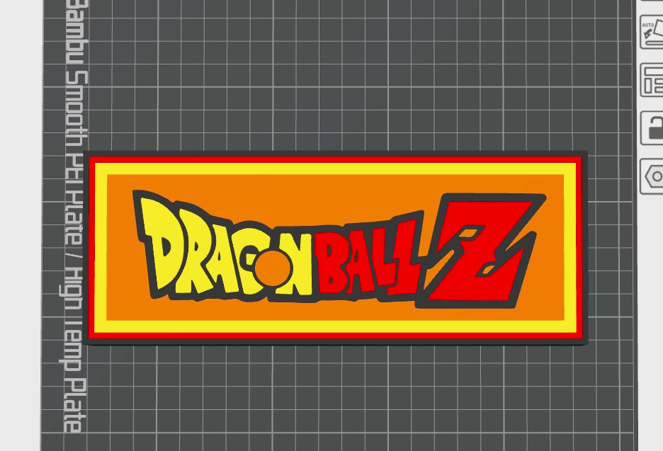 sfera drago z logo lightbox by downeast3d arte segni loghi anime dragonballz 3D print model - Mito3D