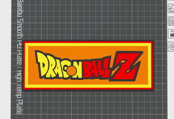 sfera drago z logo lightbox by downeast3d arte segni loghi anime dragonballz 3d print model - Mito3D