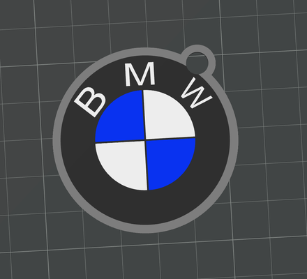 bmw llavero by ungarelli arte moneda insignias logo llave cadena 3d print model - Mito3D