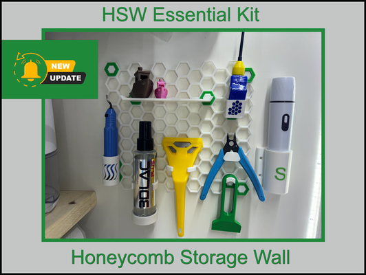 hsw essentiel trousse collection rayon miel espace rangement by s0hm outils organisateurs mur bacs supports étagères 3d print model - Mito3D