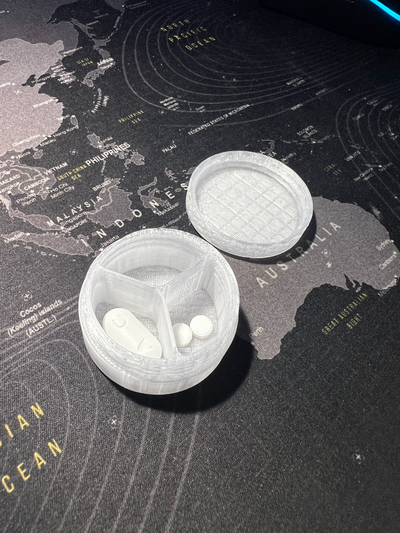 pill box by body mechanic tools medical medicine 3d print model - Mito3D