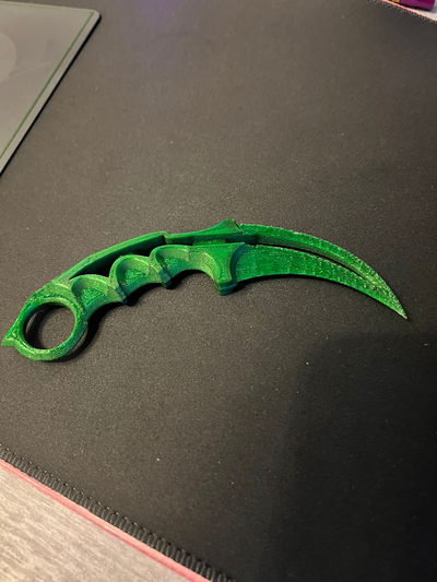 karambit remezclado by luc1f3r accesorios cosplays réplica arma cuchillo messer lucifer 666 jugar 3d print model - Mito3D