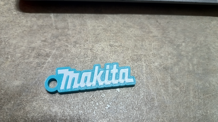 makita schlüsselring by splaty23 kunst zeichen logos logo schlüsselbund 3d print model - Mito3D