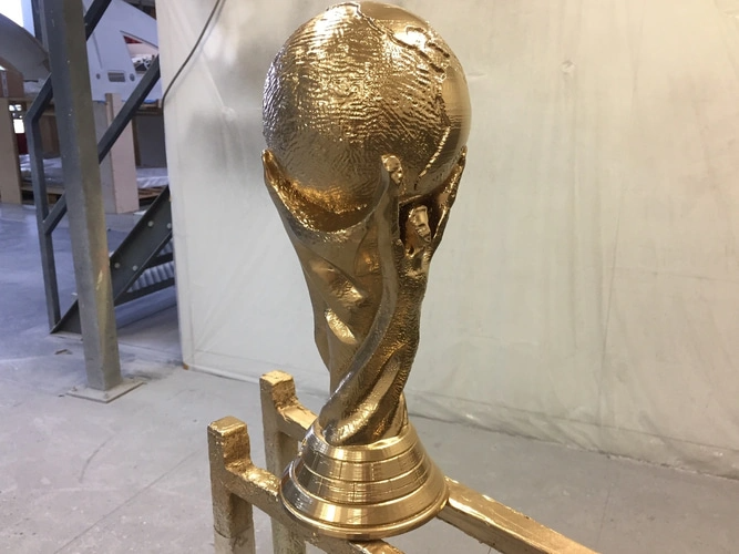 supporto fifa coppa mondo trofeo by 3dprintnovesia arte sculture campione mondo 3D print model - Mito3D