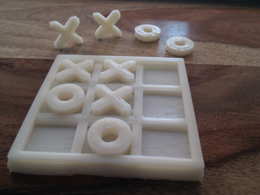 tic-tac-toe board by jo o barbosa toys & games tictactoe tictac jogodogalo galo game kid boardgame 3d print model - Mito3D