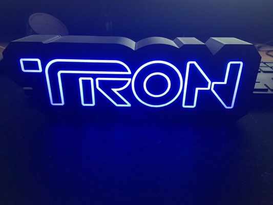 tron lightbox by brentglover1970 arte segni loghi arcade film 3d print model - Mito3D