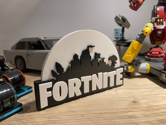 fortnite logo by cerf 3d jouets jeux personnages jeu ligne joueurs ps5 commutateur xbox modèle 3d print model - Mito3D