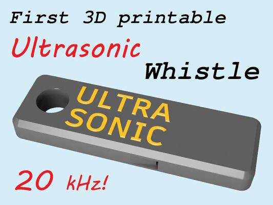 ultraschall pfeifen by threed michael werkzeuge gadgets hund pfeife ultraschall 20khz 3d print model - Mito3D