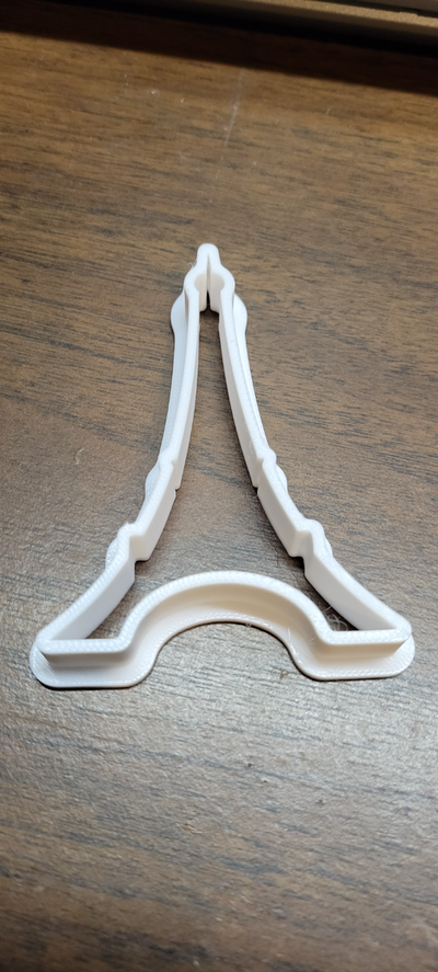 sturdy eiffel tower cookie cutter remixed by mtaphorn tools strong thick simple nice easy to clean kids cooking 3d print model - Mito3D