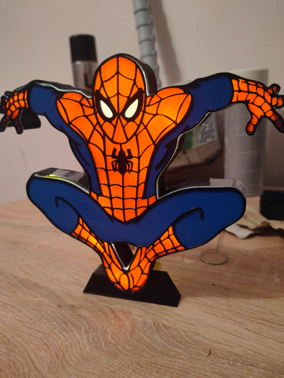 spider leuchtkasten or ams by bucklige spielzeuge spiele zeichen 3d print model - Mito3D