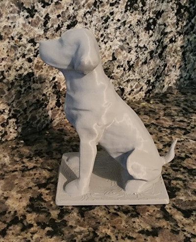 chien statue by rumple76 art modèles statuette modèle 3d print model - Mito3D