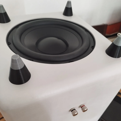 two-component foot subwoofers speakers or furniture by lucmeister hobby & diy subwoofer speaker winisd seas reckhorn diyaudio diysound soundimports 3d print model - Mito3D