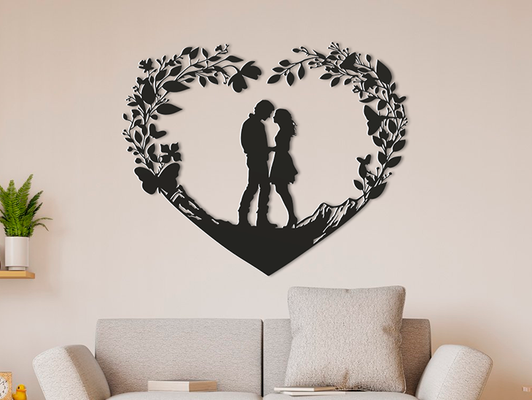 mountain lovers remixed by lancelotcv household decor love wall 3d print model - Mito3D