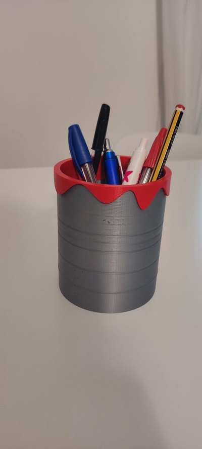 paint can penholder by key guy tools gadgets color multicolor penholders 3d print model - Mito3D