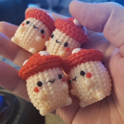 pilz kumpels by vrsculpts miniaturen kreaturen amigurumi gestrickt häkeln niedlich klein schlüsselbund zubehör 3d print model - Mito3D