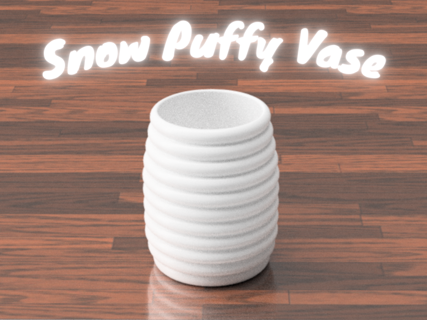 schnee geschwollen vase by giaimef haushalt dekor töpfe modern gartenarbeit weiß drücken geformt pflanzen topf haus 3D print model - Mito3D