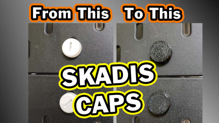 skadis caps perfect aesthetic result - tappi skadia ikea migliorare estetica by peppinerus tools gadgets wall cap 3d print model - Mito3D