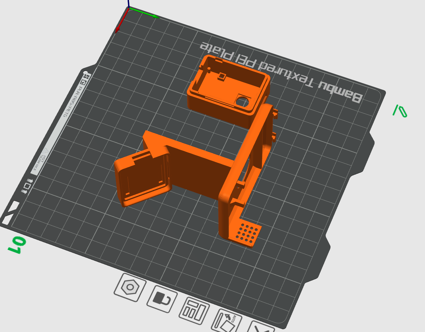 a1 mini esp32 cam placa frontal remixado by el chefe 3d impressora acessórios a1mini cara prato cobrir bainha 3D print model - Mito3D