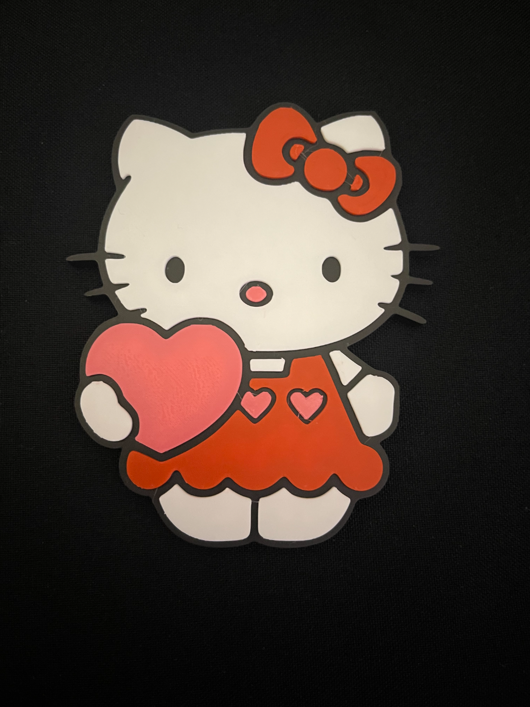 minou aimant by a3dprint art monnaie badges l'amour saint valentin valentines cœur hello kitty 3D print model - Mito3D