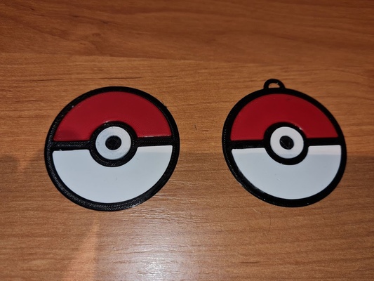 pokeball pokemon keychain by emashi toys & games 3d print model - Mito3D