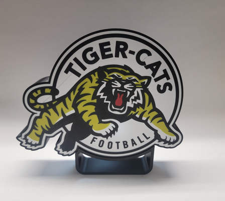 cfl hamilton tiger cats usb led caja ligera by joshua casa decoración ligero fútbol canadiense hogar hombre cueva deportes tigre gatos tigres ticados 3d print model - Mito3D