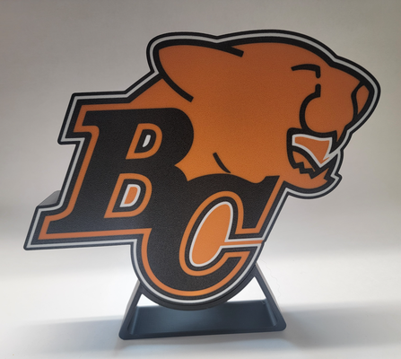 cfl bc leones usb led caja ligera by joshua casa decoración ligero fútbol canadiense hogar hombre cueva deportes británico columbia 3d print model - Mito3D