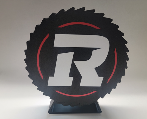 cfl ottawa rojosnegros usb led caja ligera by joshua casa decoración ligero fútbol canadiense hogar hombre cueva deportes 3d print model - Mito3D